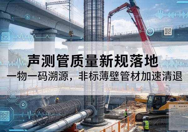 门头沟区声测管质量新规落地，一物一码溯源，非标薄壁管材加速清退